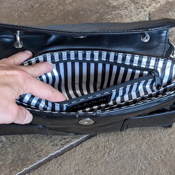 Naturalizer Y2K Faux Patent Leather Mini Shoulder Bag Black - Picture 7 of 16